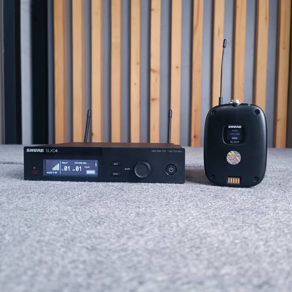 SHURE SLXD14A-M55 ไมโครโฟนไร้สายแบบ Bodypack คลื่นความถี่ 694-703 MHz และ 748-758 MHz (ไม่มีไมโครโฟน)! รุ่นใหม่ ไมโครโฟน shure SLXD 14 A / M 55 SLXD14A-M55 เอไอ-ไพศาล +++