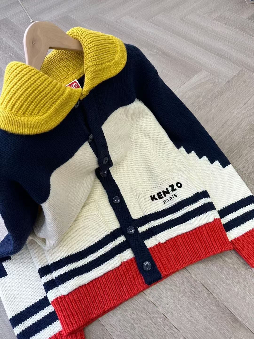 **do** เสื้อคลุมกันหนาว KENZO Pop' cardigan in wool ใส่ได้ ชาย หญิง สินค้าใหม่ ของแท้