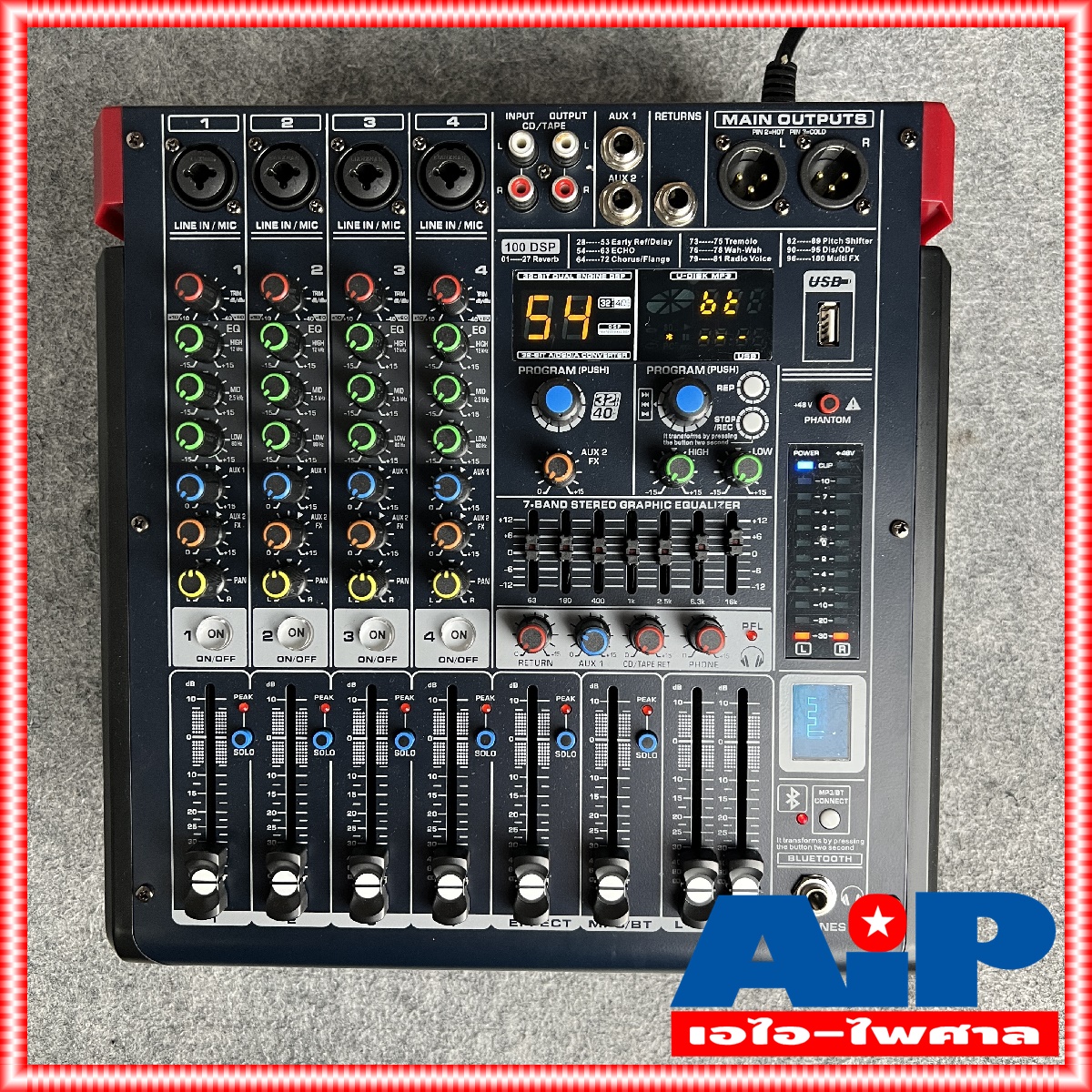 MICROTECH MT-P4 powermixer เพาเวอร์มิกเซอร์ 4 แชนแนล กำลังขับ 2x300W 4 Ohm เอฟเฟคแท้ MT P 4 MTP 4 MTP4 MICRO TECH ไมโครเทค เอไอ-ไพศาล