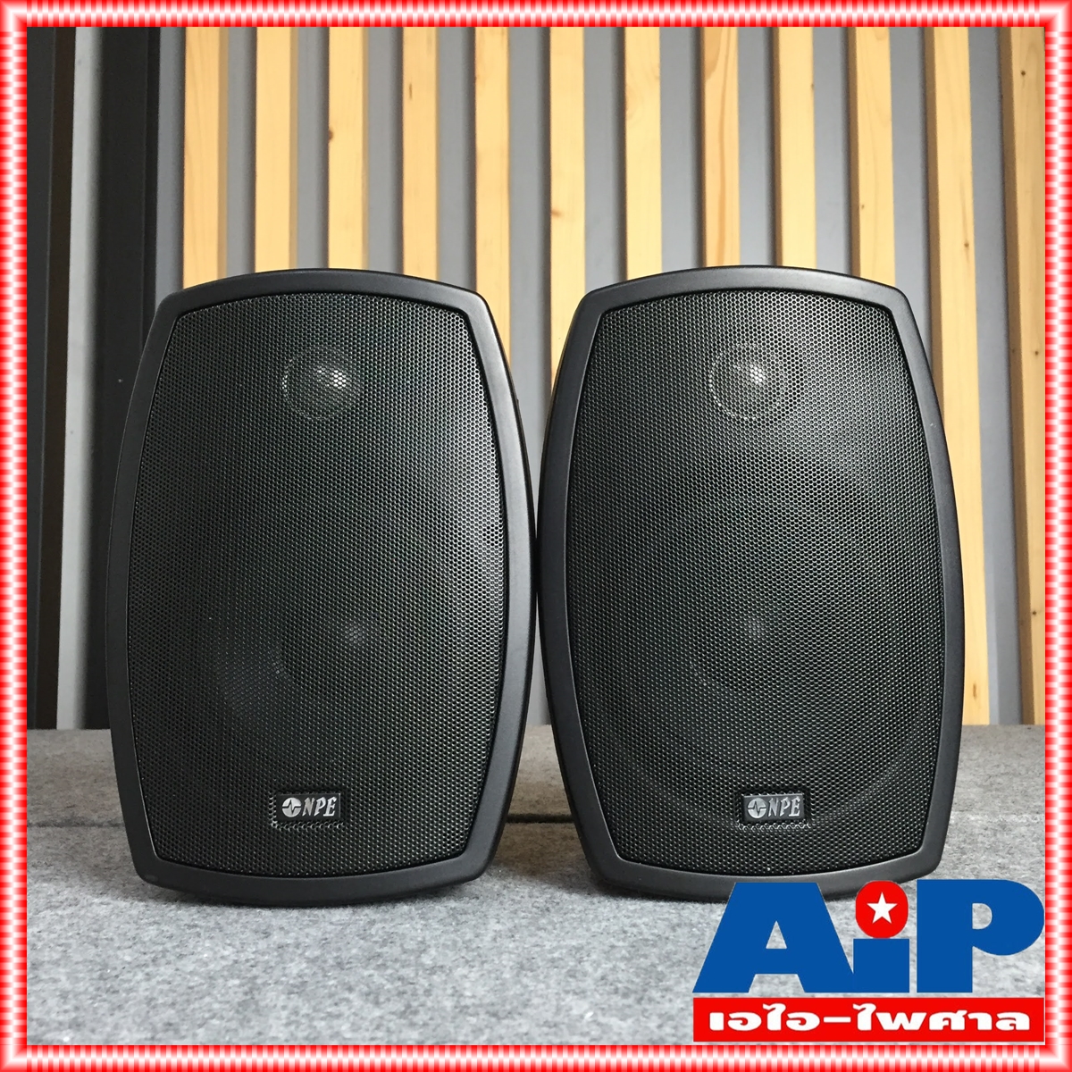 สีดำ NPE HB502T ตู้ลำโพง แขวน 5นิ้ว 2ทาง มี LINE ตู้แขวน ติดผนัง ตู้ ลำโพง5นิ้ว เครื่องเสียง ห้องเรียน ห้องประชุม งานกระจายเสียง เอไอ-ไพศาล