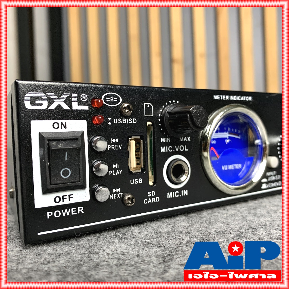 GXL GLA1099 แอมป์ USB AC/DC รับสัญญาณบลูทูธ เครื่องขยายเสียง GLA-1099 ใช้ได้ทั้งไฟบ้าน และไฟรถยนต์ 12V เอไอ-ไพศาล