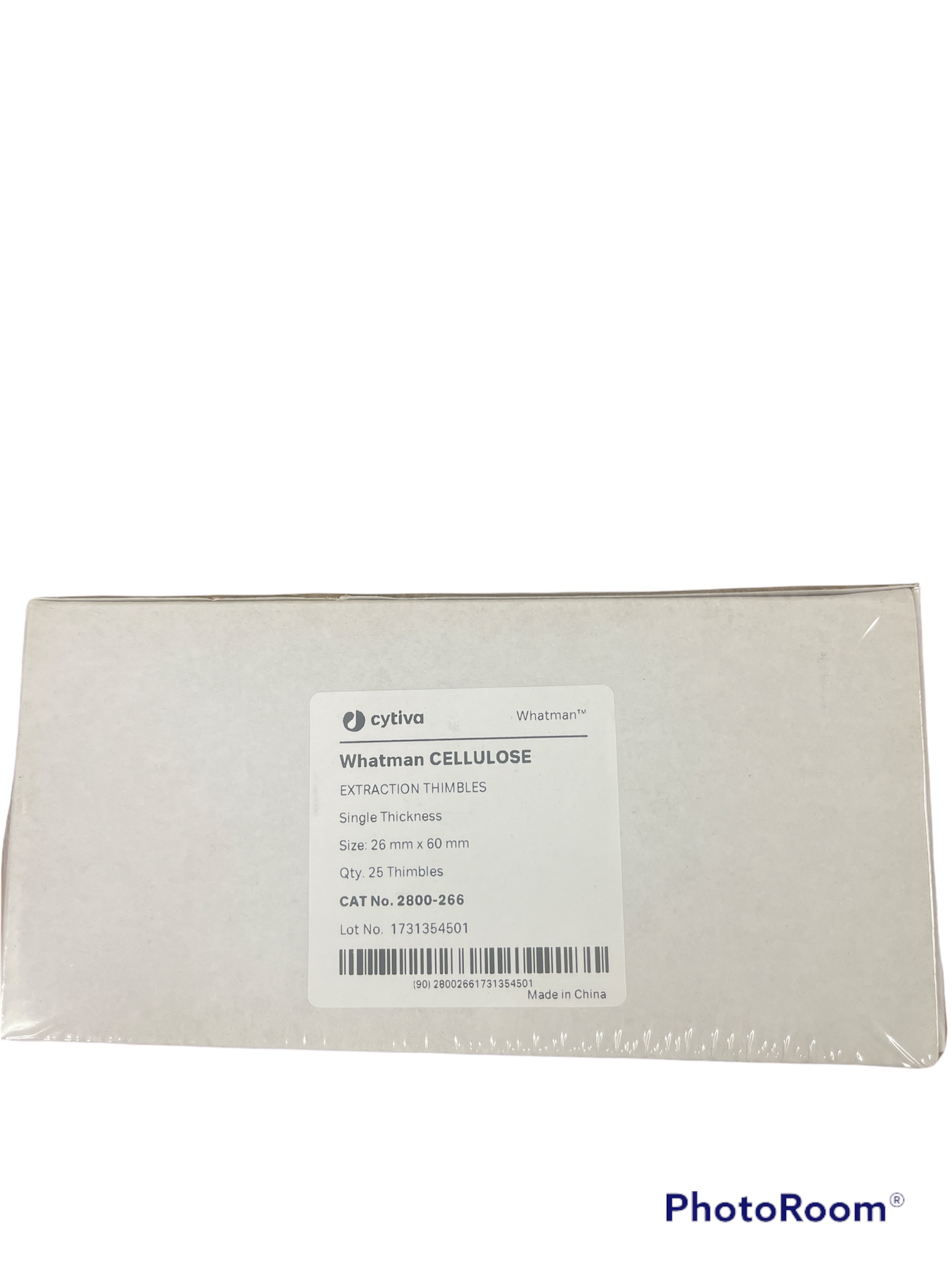 Extraction Thimble Cellulose -Whatman England