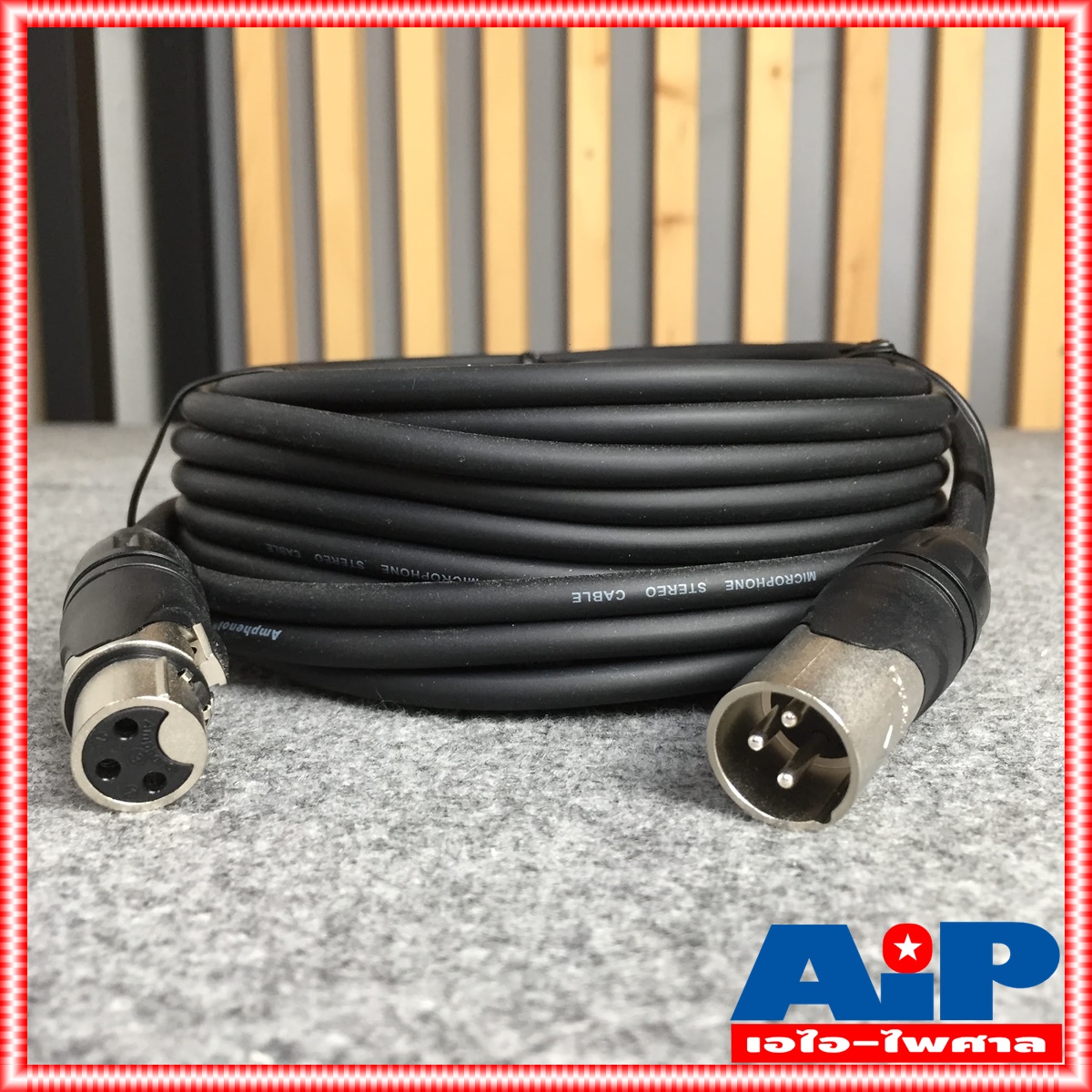 20เมตร AMPHENOL สาย XLRผู้-เมีย 20M CA03-04-C-020 สาย cannon ผู้ ออก cannon เมีย ความยาว 20เมตร สายสัญญาณ XLR ผู้ - XLR เมีย