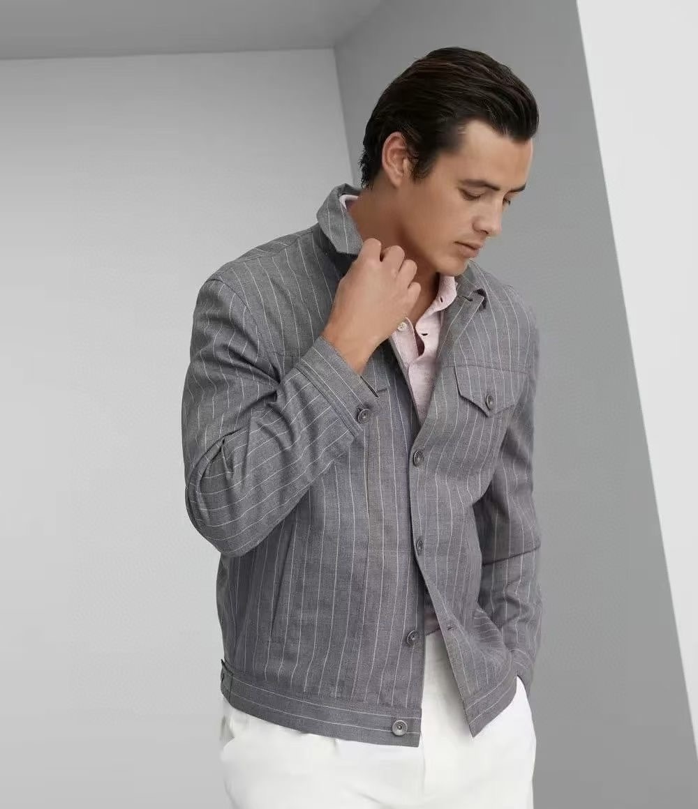 **do** เสื้อ brunello cucinelli virgin wool chalk stride four มี 2 สี มีซับใน สินค้าใหม่ ของแท้
