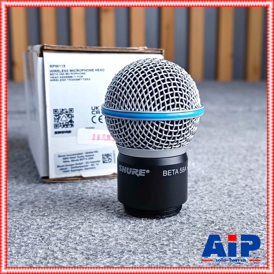 ของแท้ ชุดวอยซ์ SHURE SLX BETA-58 RPW118 หัวไมค์ลอย BETA 58 BETA58 อะไหล่ไมค์ลอย RPW 118 RPW-118 +++ วอยซ์ไมค์ เอไอ-ไพศาล