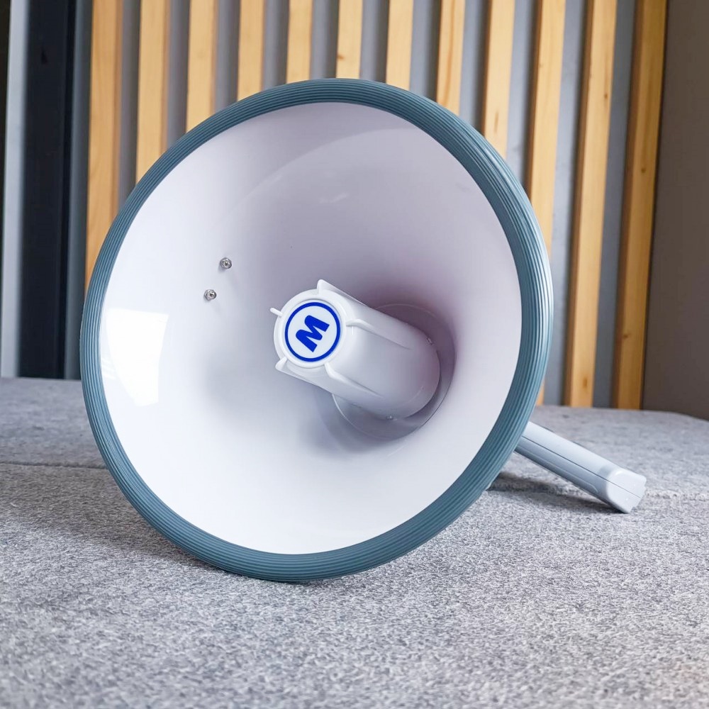 MITSUMI MP-28 โทรโข่ง 9นิ้วชาร์จได้ สีน้ำเงิน 120วัตต์ มีเสียงไซเรน อัดเสียงได้ MP 28 MP28 ชาร์จแบตได้ โทรโข่ง แถมแบตเตอร์รี เอไอ-ไพศาล