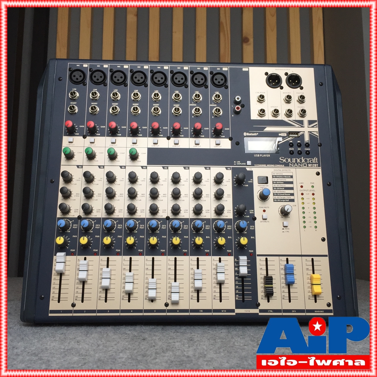 SOUNDCRAFT NANO M12BT MIXER มิกเซอร์อนาล็อก รองรับบลูทูธ และ USB นาโน M-12BT M 12BT เอไอไพศาล +++
