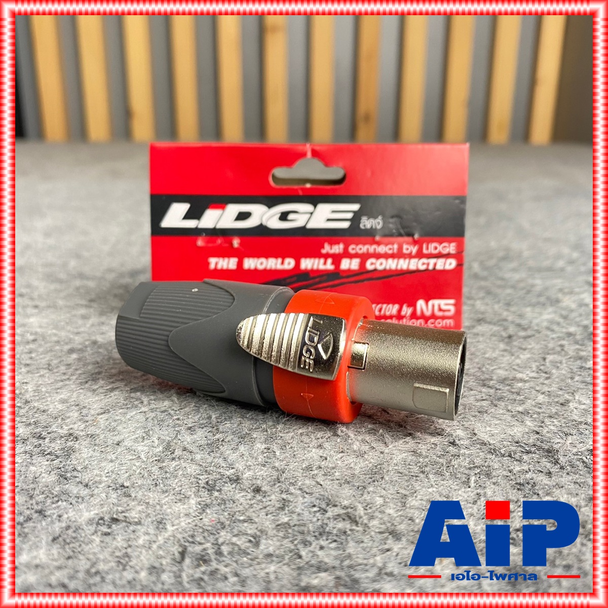 1ตัว LIDGE YM-126A สีแดง สเปคคอนตัวผู้ เสริมเหล็ก สเปคคอนตัวผู้ สเปคคอนเสริมเหล็ก สเปคคอนลำโพง SPEAKON YM126A YM 126A เอไอ-ไพศาล