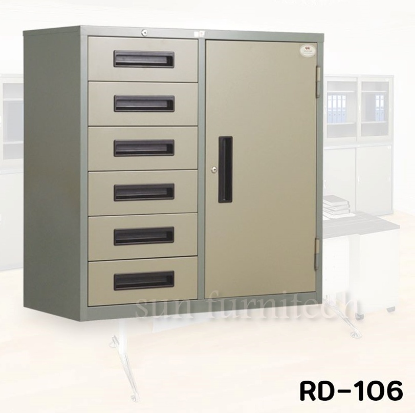 อเนกประสงค์ 6 ลิ้นชัก 1 บานเปิด, ตู้เอกสาร TAIYO รุ่น RD-106