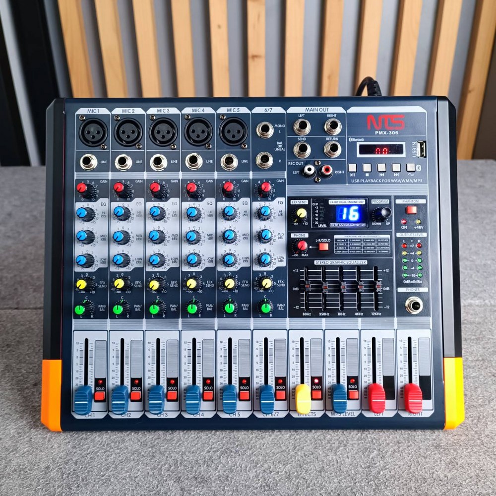 NTS PMX306 POWERMIXER PMX 306 เพาเวอร์มิกเซอร์ บลูทูธ power mixer มิกเซอร์มีแอมป์ PMX-306 เครื่องขยายเสียง เอไอ-ไพศาล
