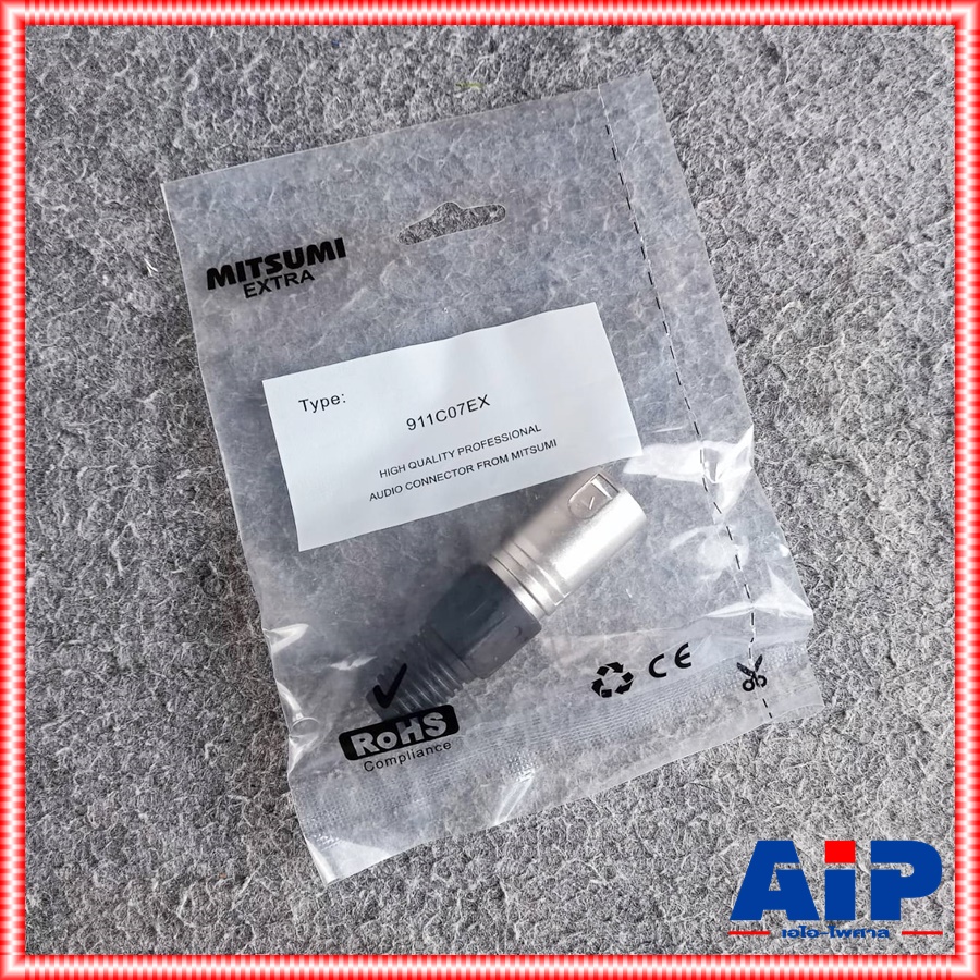 ลดล้างสต็อค CANNON XLR ตัวผู้ MITSUMI C07EX แคนนอนตัวผู้ C-07 EX สำหรับเข้าหัว สายสัญญาณ c 07 EX คุณภาพดี เอไอ-ไพศาล