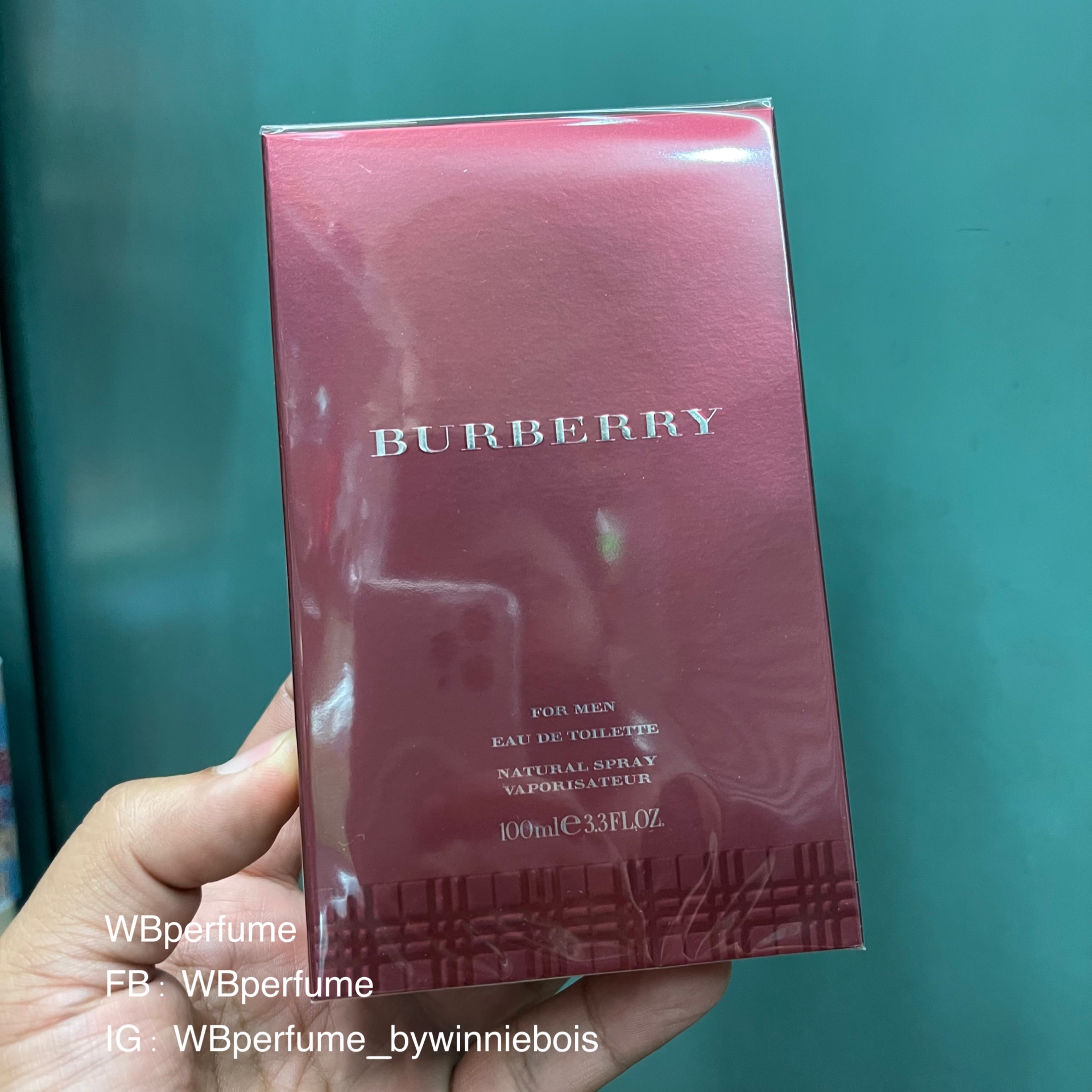 น้ำหอม Burberry classic Original for Men 100 ml. พร้อมกล่อง ของแท้ 100%