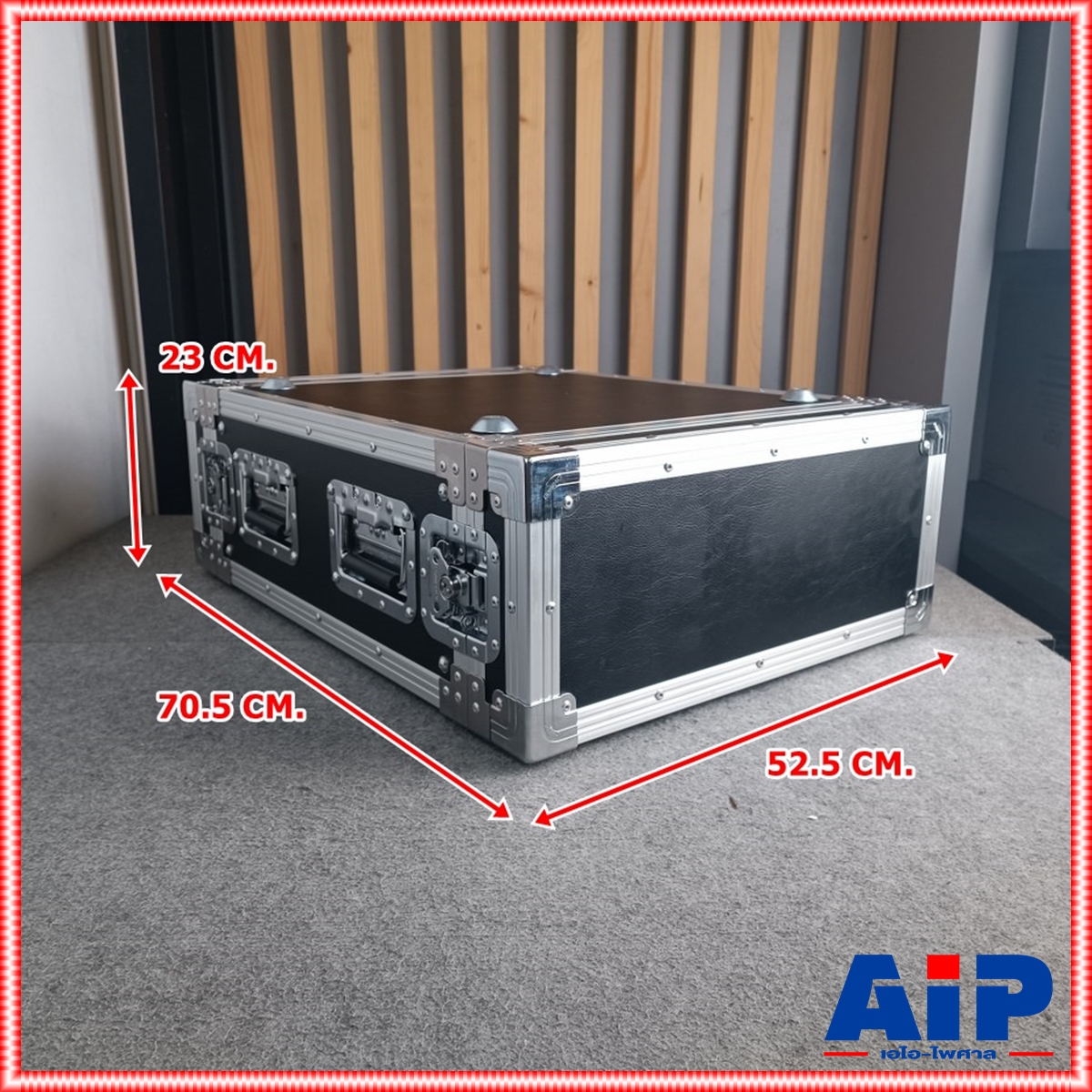 COMPACT B-4U สีดำ RACK ลึก21นิ้ว แร็ค กล่องใส่เครื่องเสียง กล่องแร็คสีดำ แร็คลึก21นิ้ว RACK4U เอไอ-ไพศาล