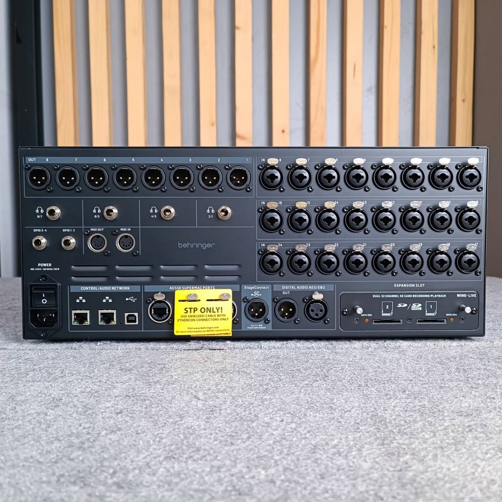 BEHRINGER WING RACK mixer สีดำ มิกเซอร์ดิจิตอลแร็ค 48 แชนแนล 28 บัส WING-RACK WINGRACK เอไอ-ไพศาล