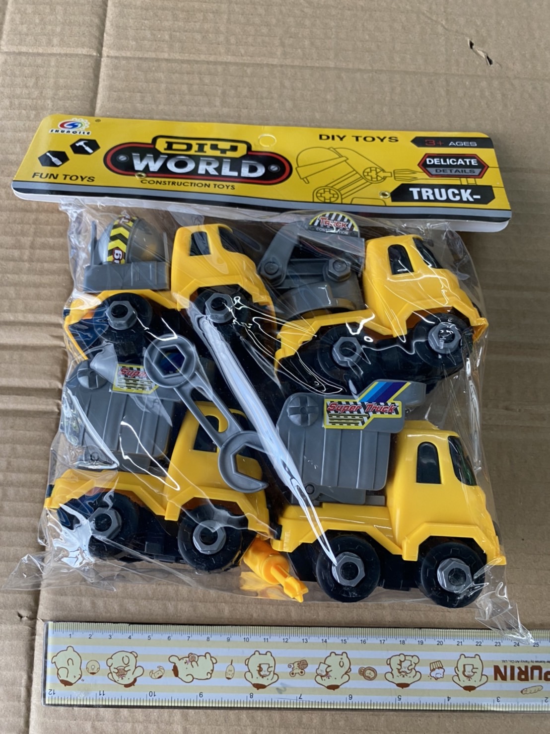 883-7 ของเล่นเด็กรถเล่นมือถอดประกอบ 4 คัน ห่อละ. (ของหมด)