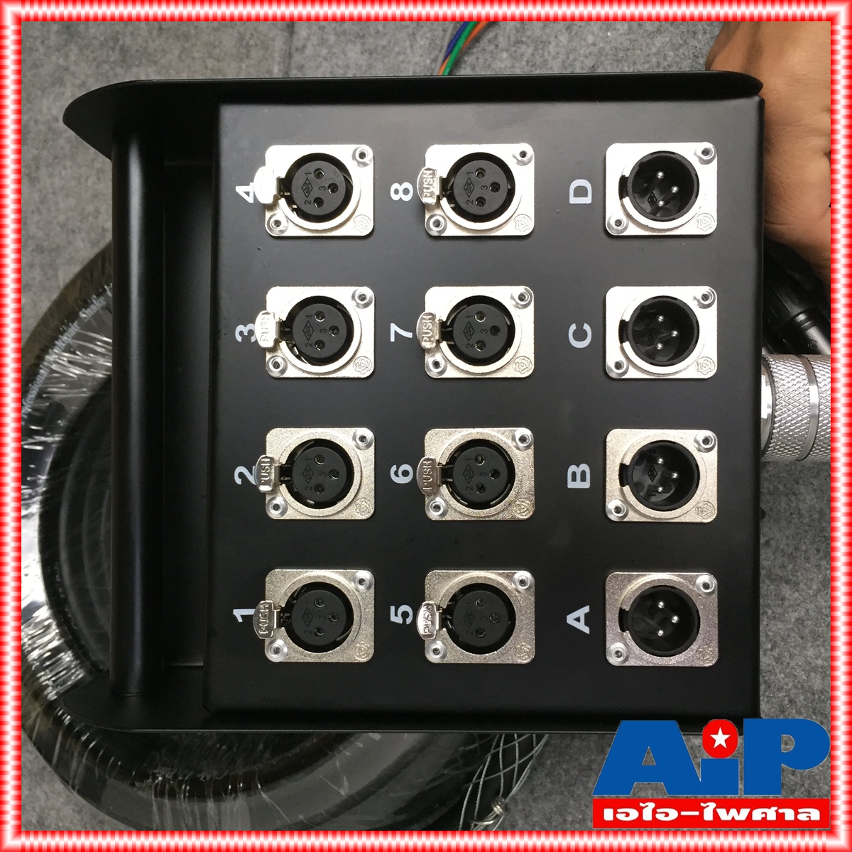 สายมัลติคอร์ SUN RISE SBC-12X-C-50FT-CG 8IN 4OUT 15เมตร สายสัญญาณเสียง SBC 12X C 50FT CG 8IN 4OUT SBC12XC50FTCG 8IN 4OUT เอไอ-ไพศาล