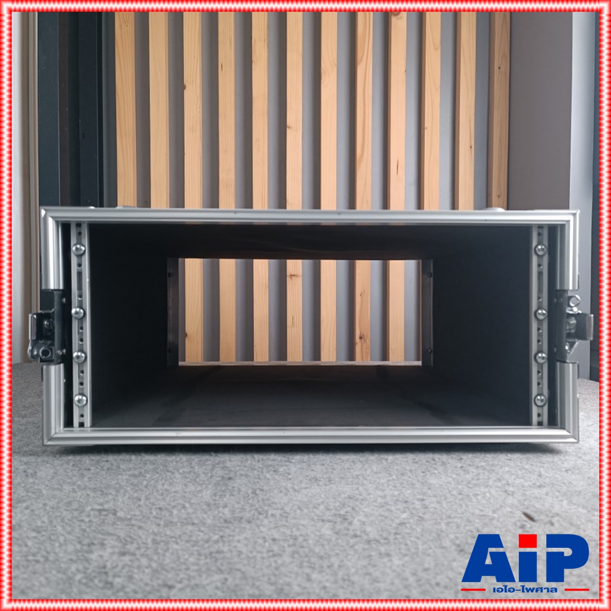 COMPACT B-4U สีดำ RACK ลึก21นิ้ว แร็ค กล่องใส่เครื่องเสียง กล่องแร็คสีดำ แร็คลึก21นิ้ว RACK4U เอไอ-ไพศาล