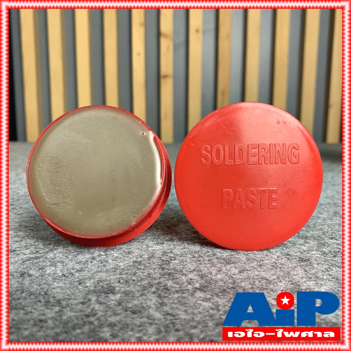 1อัน ฟักไซด์ หรือ ฟลักซ์ น้ำยาประสานสำหรับบัดกรี ( Flux or Soldering Paste ) ตลับสีแดง A1 ใช้ร่วมกับ ตะกั่ว งาน บัดกรี น้ำยาบัดกรี ฟลัก น้ำยาประสาน