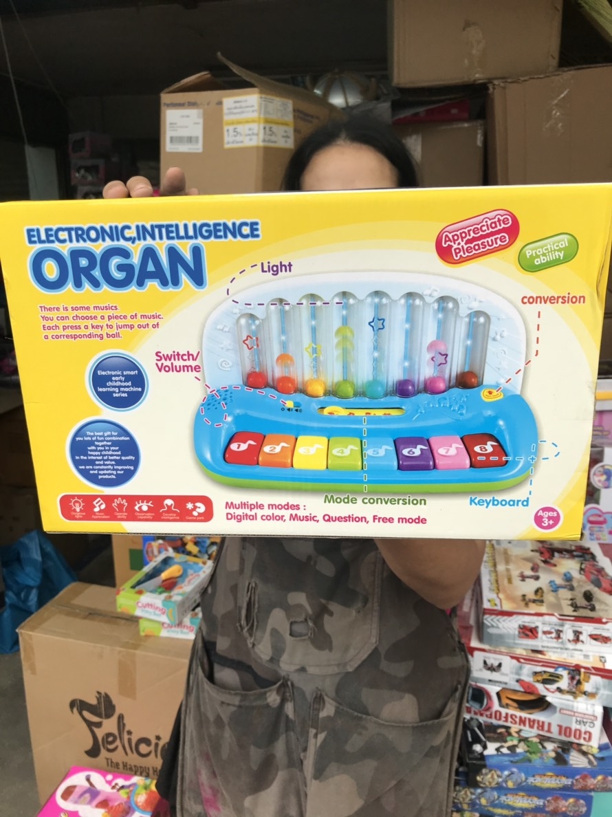 LM2156 ของเล่นออร์แกนใส่ถ่าน เครื่องดนตรีเด็ก กล่องใหญ่