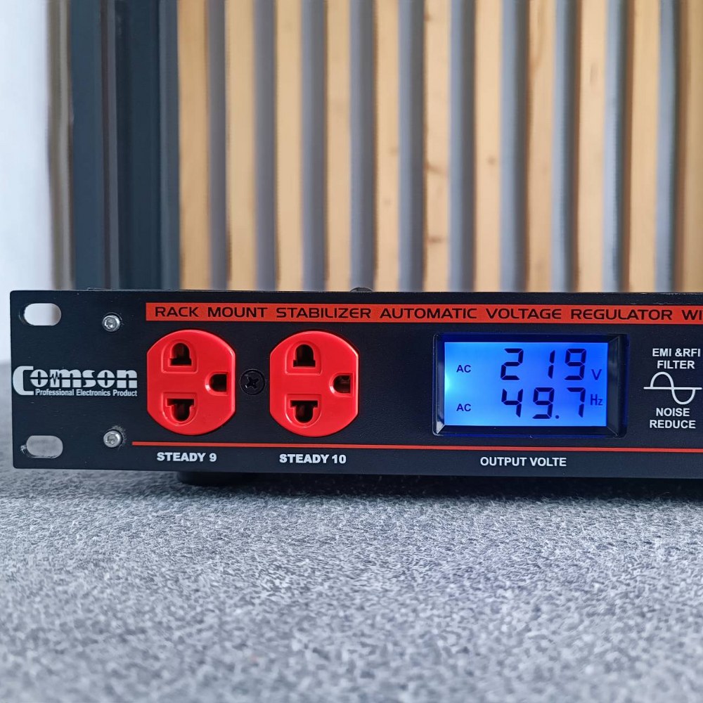 COMSON KVA-2000G STABILIZER เครื่องควบคุมไฟฟ้าอัตโนมัติ เครื่องป้องกันไฟตก เครื่องป้องกันไฟกระชาก KVA 2000G เอไอ-ไพศาล