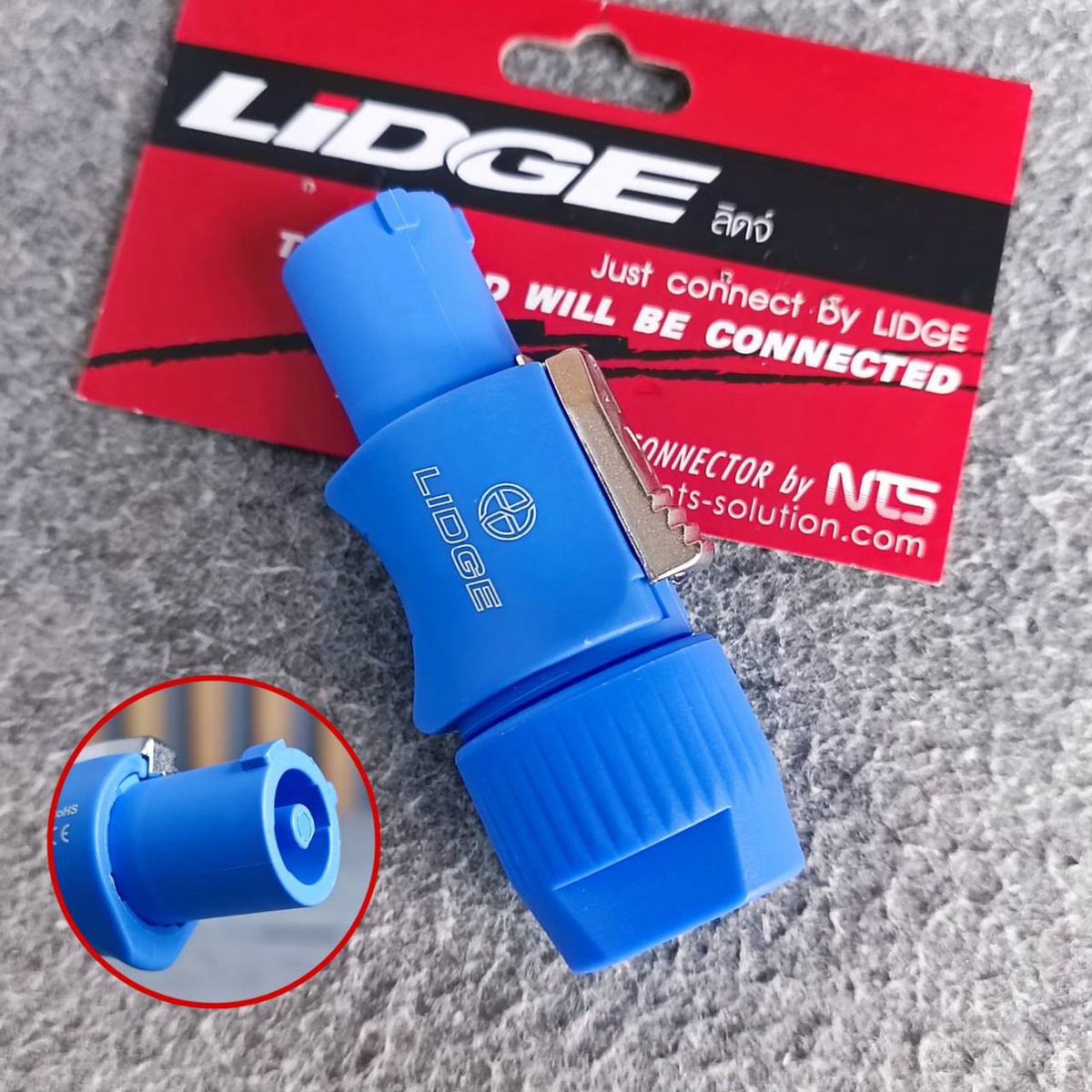LIDGE LS-3FCA P.ACตัวผู้ ปลั๊กไฟตัวผู้ ปลั๊กตัวผู้ LS3FCA A-type (power in) cable connector LS 3FCA เอไอ-ไพศาล