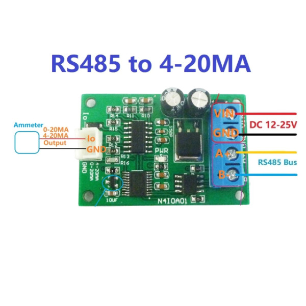 Modbus RS485 to 4-20MA 0-20MA Current Signal Generator