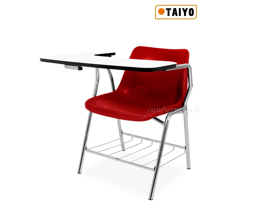 เก้าอี้แล็คเชอร์เปลือกโพลี แผ่นรองเขียนขนาดกว้าง ใหญ่พิเศษ Taiyo รุ่น CP-03LCR