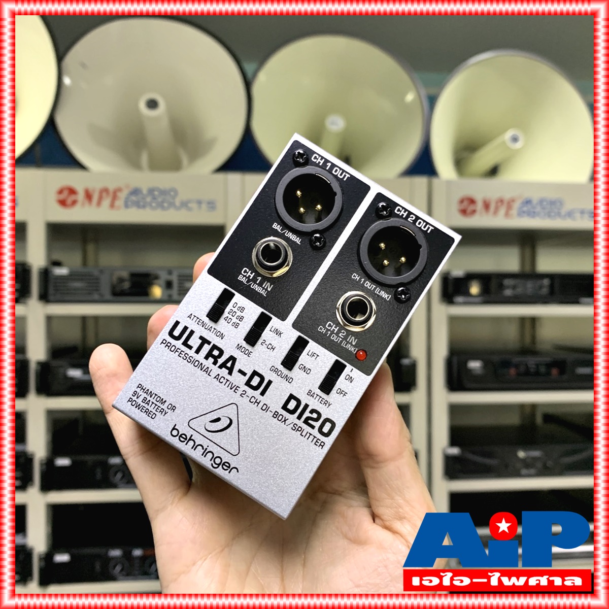 BEHRINGER DI20 ULTRA DI BOX DI 20 Professional Active 2 Channel DI-Box Splitter DI-20 เอไอ-ไพศาล +++