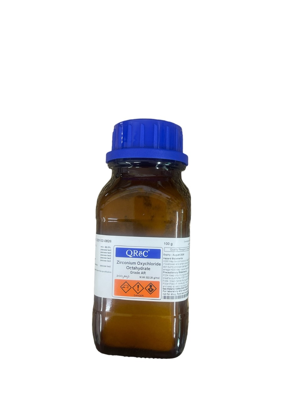 Zirconium Oxychloride Octahydate AR, 100 g -Qrec