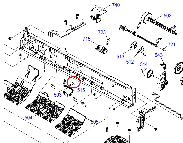 EXTENSION SPRING,0.134 EPSON L3216/L3256