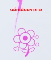 ตรายาง หมึกเติมตรายาง สีบานเย็น 10ml