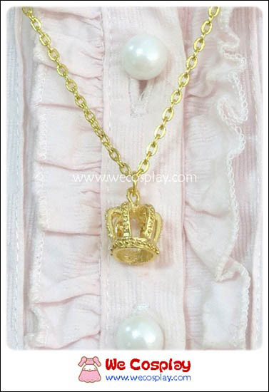 สร้อยคอโลลิต้า จี้มงกุฎ 3D สีทอง Lolita Necklace