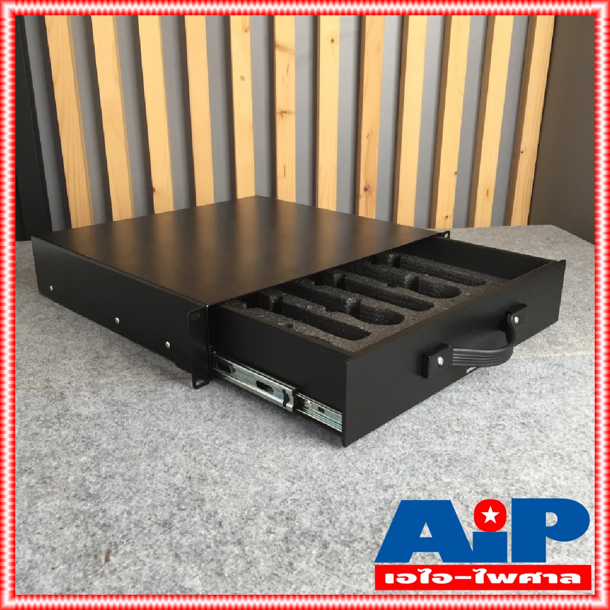 COMPACT DR2616 ลิ้นชักRACK 2U 16นิ้ว+โฟม ลิ้นชักRACK ใส่ไมค์ กล่องลิ้นชัก ลิ้นชักใส่ของ กล่องลิ้นชักCompact DR-2616 DR 2616 เอไอ-ไพศาล
