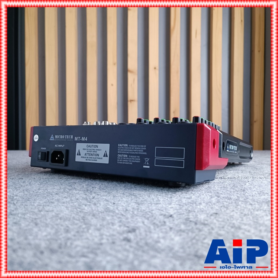 MICROTECH MT-M4 mixer มิกเซอร์ 4 ช่องไมค์ เอฟเฟคแท้ มีบลูทูธ ไมโครเทค มิกซ์คาราโอเกะ MT M 4 MTM4 เอไอ-ไพศาล