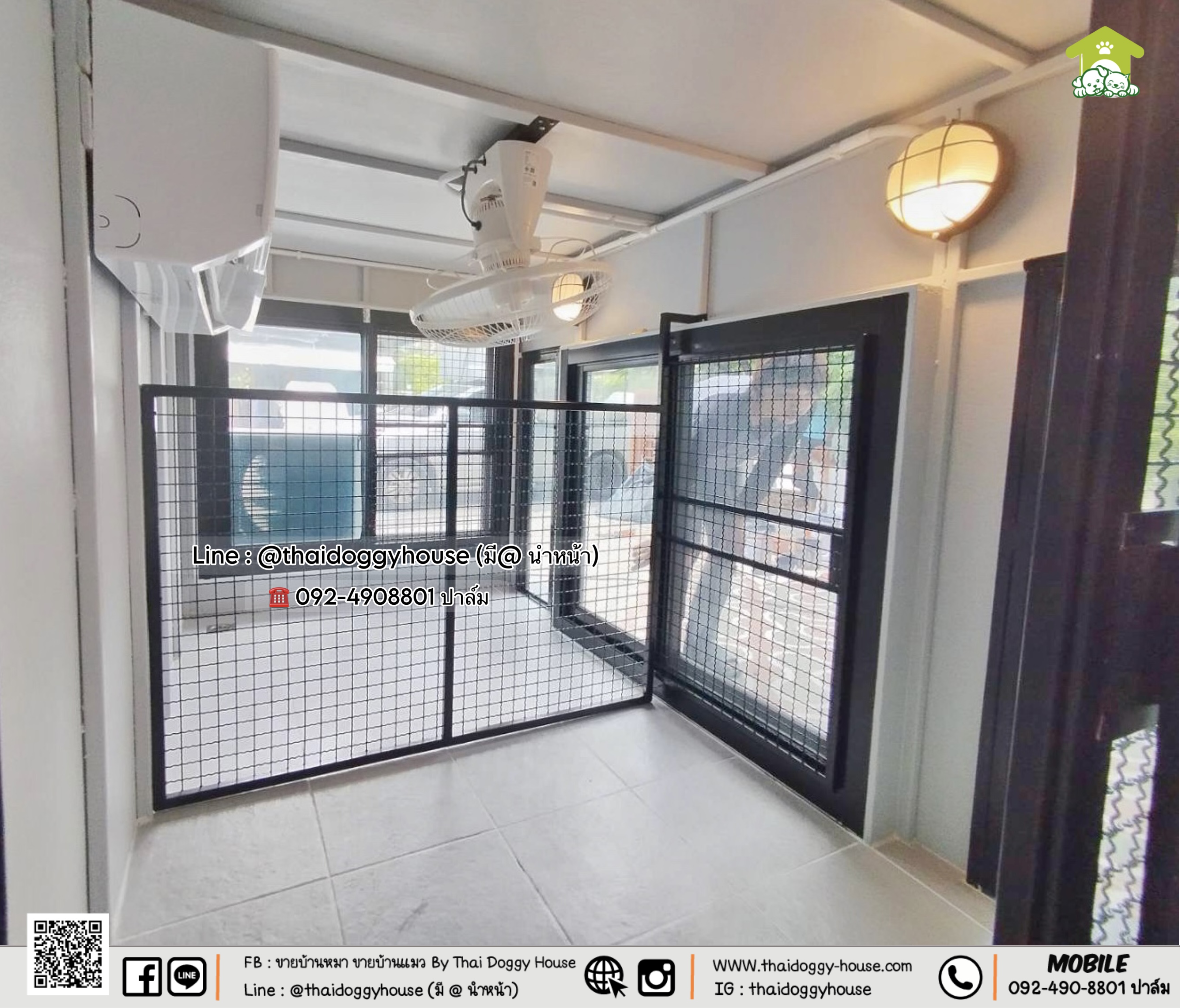 บ้านหมา บ้านแมว 𝐓𝐡𝐚𝐢 𝐝𝐨𝐠𝐠𝐲 𝐡𝐨𝐮𝐬𝐞 แบบบ้าน 𝐁𝐨𝐱 𝐒𝐭𝐲𝐥𝐞