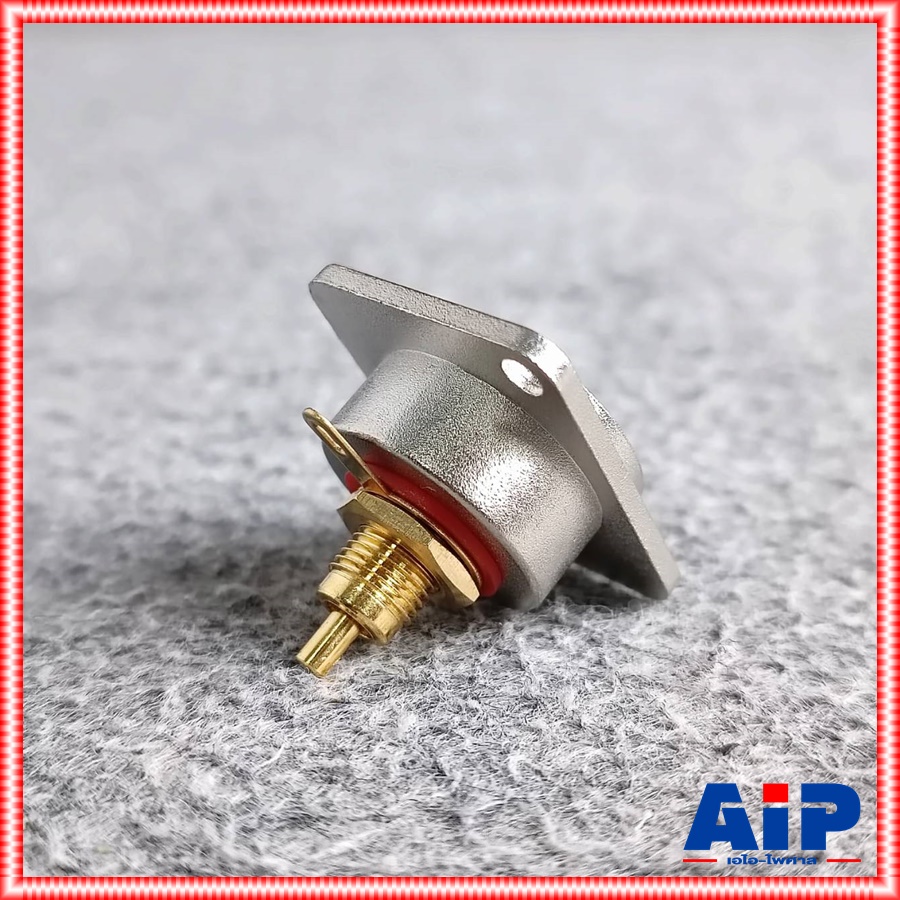 JACK RCA ติดแท่นเหลี่ยม สีแดง CM CMFD-2 แจ็คอาร์ซีเอตัวเมีย RCAเมียติดแท่น CMFD 2 CMFD2 อาร์ซีเอ เอไอ-ไพศาล