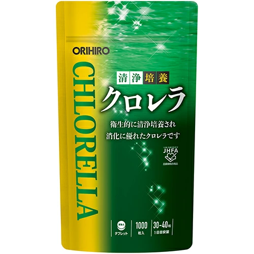 🍃ORIHIRO Clean Cultured Chlorella อาหารเสริมคลอโรฟิลล์จากญี่ปุ่น ล้างสารพิษ ไม่ป่วยบ่อย