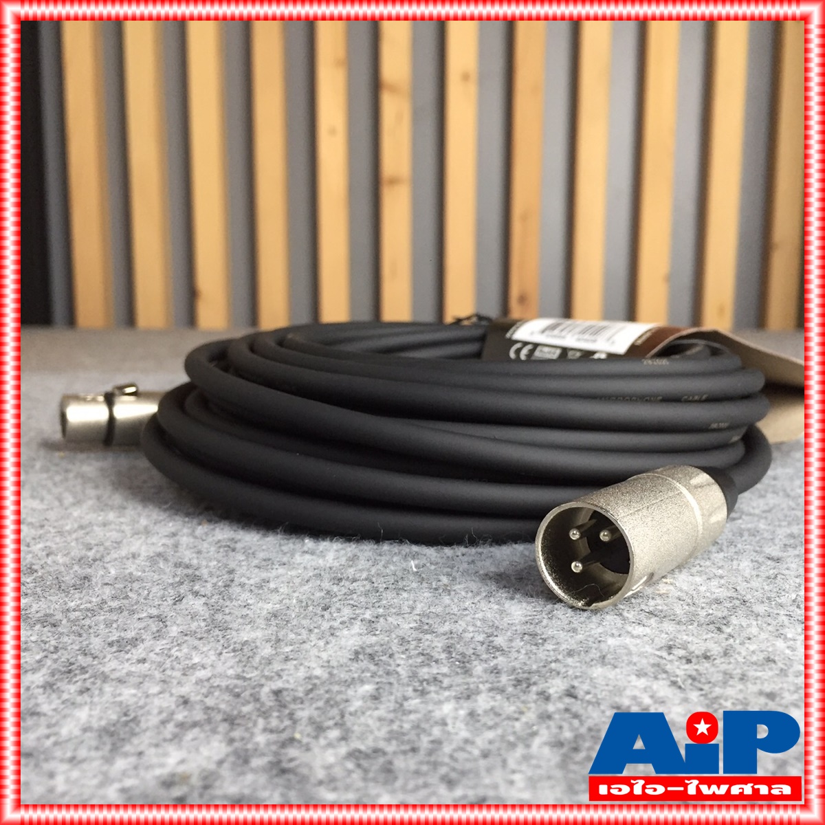 10เมตร KIRLIN XLR ผู้-เมีย MPC-280 10 M สายไมค์ XLRหัวท้าย สายสัญญาณ CANNONผู้ออกเมีย สายบาลานซ์ เอไอ-ไพศาล