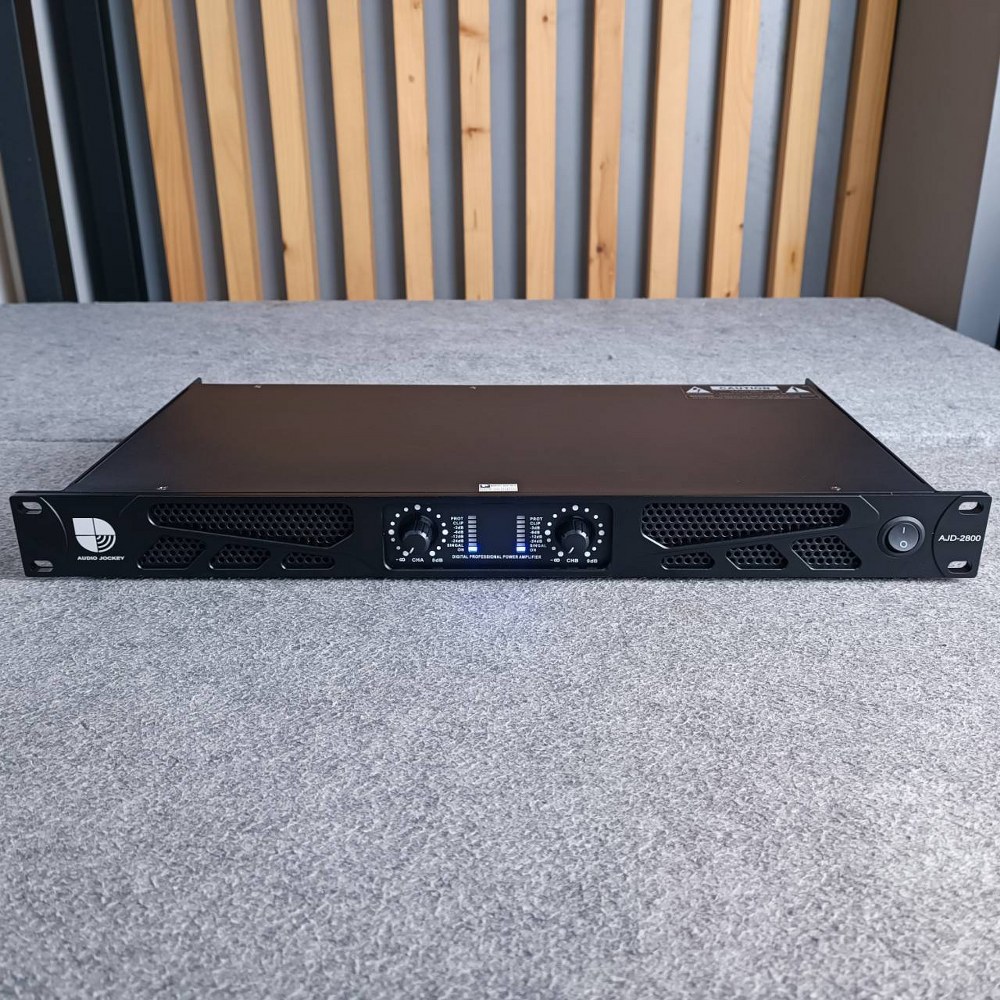 AUDIO JOCKEY A&J AJD-2800 POWERAMP 1U เพาเวอร์แอมป์ 2 แชนแนล 800 วัตต์ AJD 2800 AJD2800 เพาเวอร์แอมป์ คลาส D เอไอ-ไพศาล