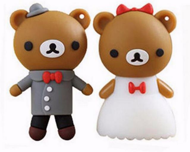 Usb Flash drive รูป หมีคู่ แต่งงาน ของชำร่วย งานแต่งงาน รูป คู่แต่งงาน หมีน้อย ใส่ชุด เจ้าบ่าว เจ้าสาว เก๋ ๆ ตัวการ์ตูน 604180