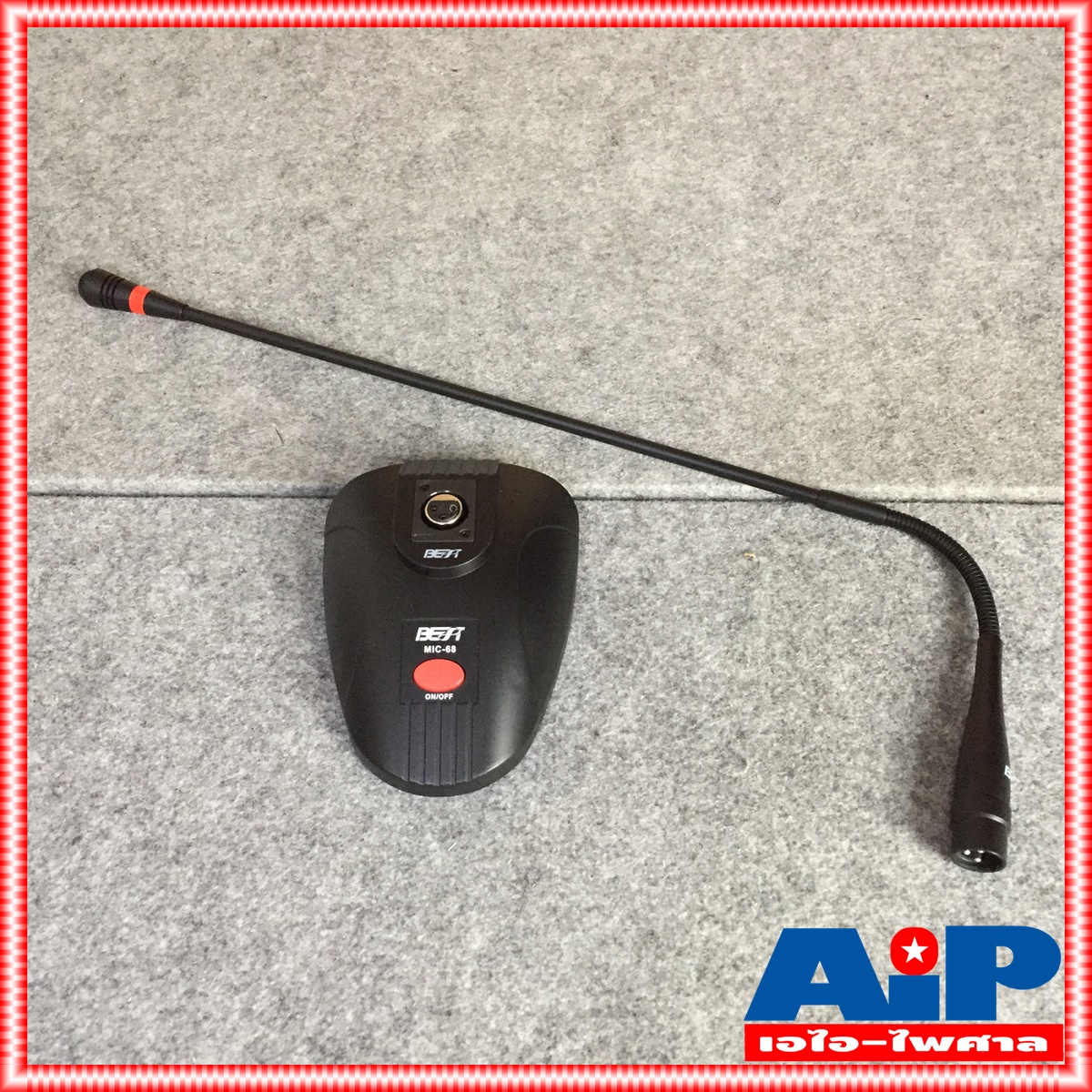 BEST MIC-68 ไมค์ตั้งโต๊ะมีไฟ ไมค์ Condenser ไมค์คอยาว60cm ไมค์ Condenser ตอบสนองความถี่ (Hz) 60Hz-16000Hz MIC68 MIC 68 เอไอ-ไพศาล