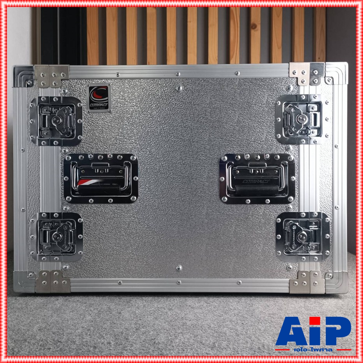 COMPACT B-10U 2ฝาหน้า-หลัง ลึก21" ผิวอลูมิเนียม แร็ค กล่องใส่เครื่องเสียง แร็คลึก21นิ้ว RACK10U เอไอ-ไพศาล