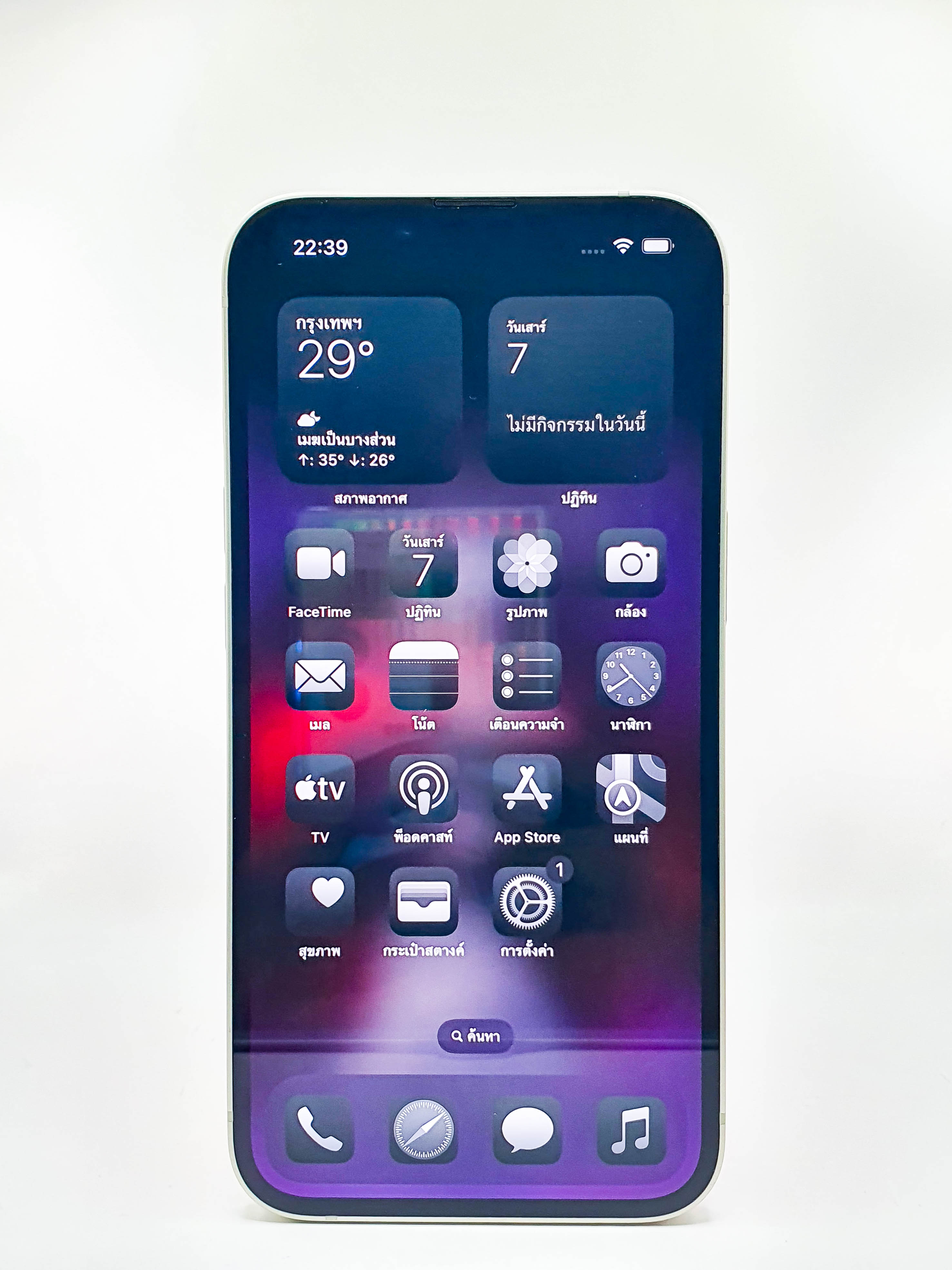 iPhone 13 128GB Starlight 🎅🎁 สุดคุ้ม❗️i13 ศูนย์ไทย แบต100 มีปกศ 10 เดือน 🎁🎅