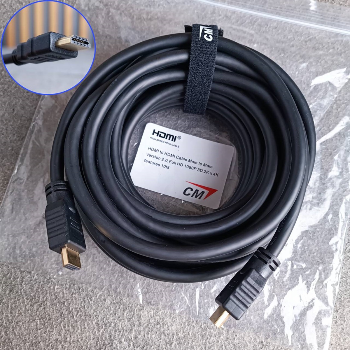 ยาว10เมตร สายHDMI CM 10เมตร CM-HD2424-10 สายสัญญาณภาพ สาย hdmi ต่อทีวี HDMI Version 2.0 Full HD 1080P , 3D , 2k , 4k เอไอ-ไพศาล