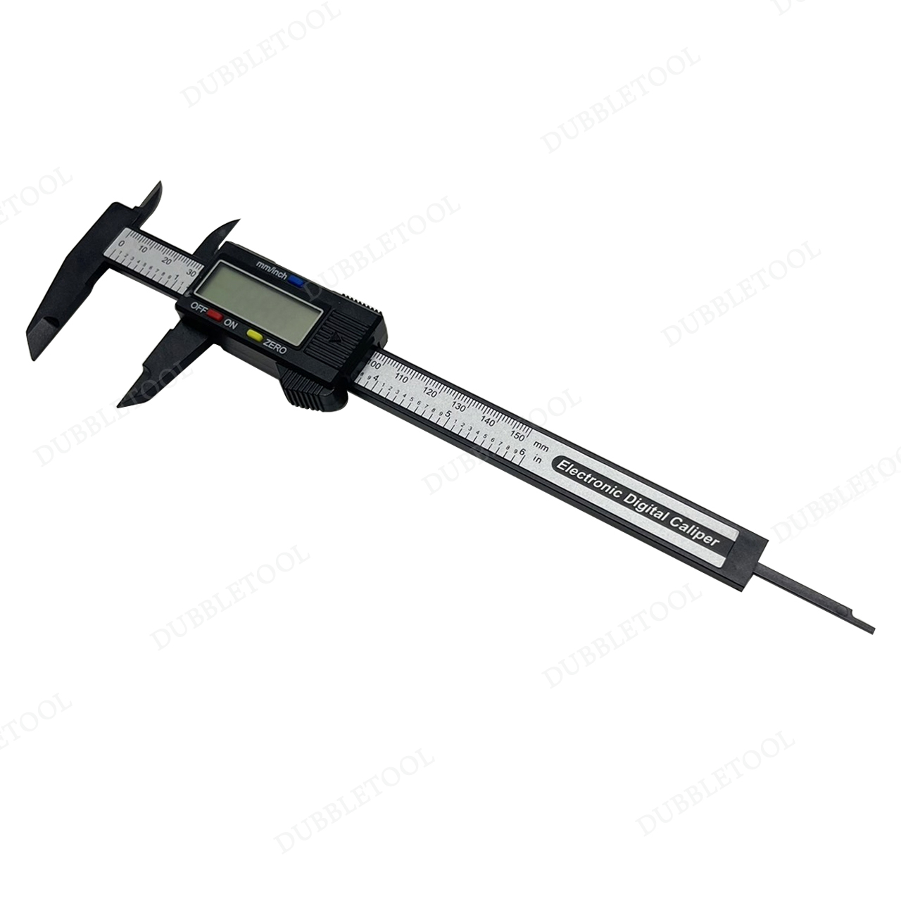 เวอร์เนียร์ เครื่องวัดดิจิตอลอิเล็กทรอนิคส์ 6 นิ้ว Vernier Caliper Digital 0-150mm/0-6inch เวอร์เนียผลิตจากวัสดุคาร์บอนไฟเบอร์ที่แข็งแรงน้ำหนักเบาและทนทาน พร้อมกล่องพกพาสะดวก