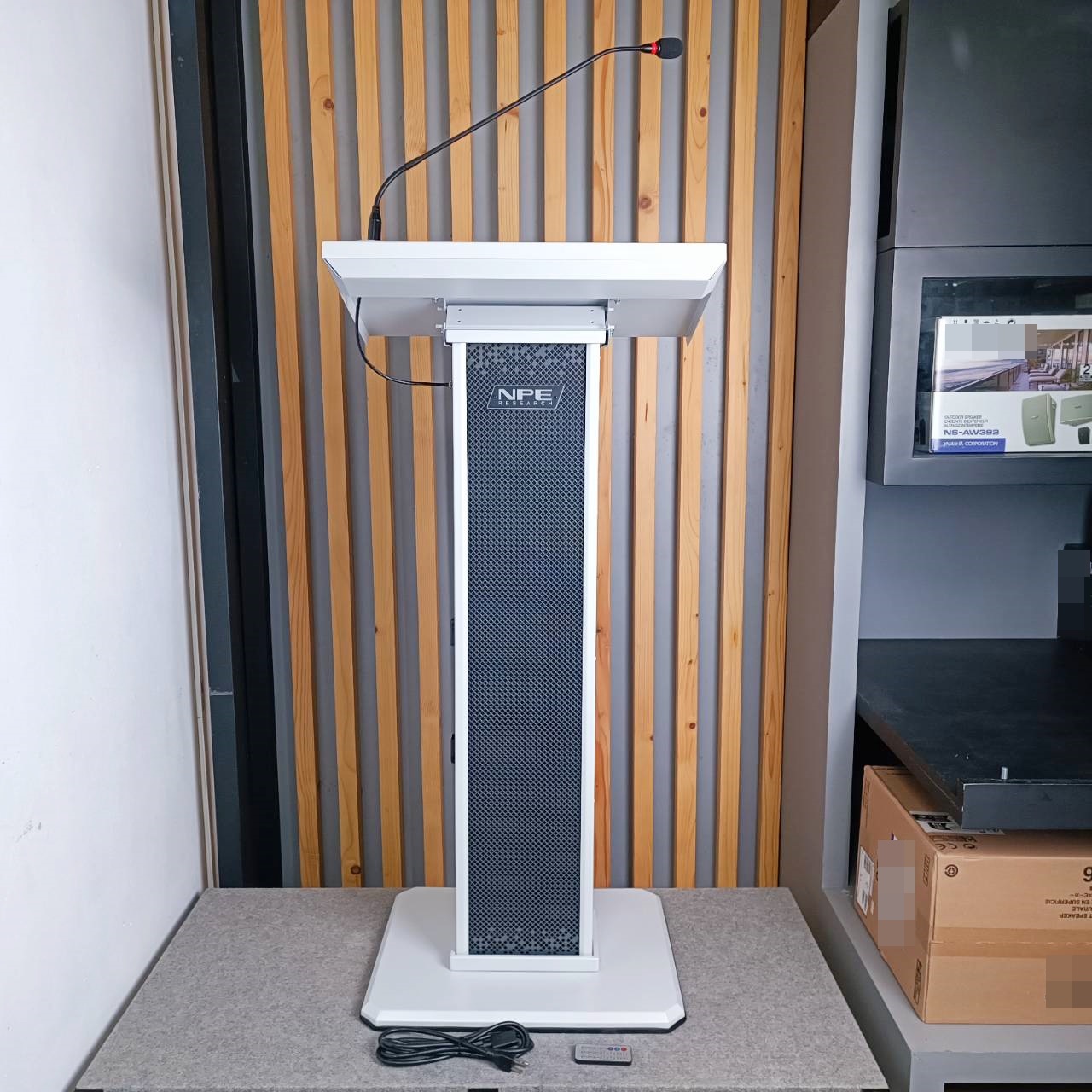 NPE PD-206M PODIUM AMPLIFIER ใช้สำหรับการประชุม บรรยาย พร้อมลำโพงในตัว PD206M PD 206 M เอไอ-ไพศาล