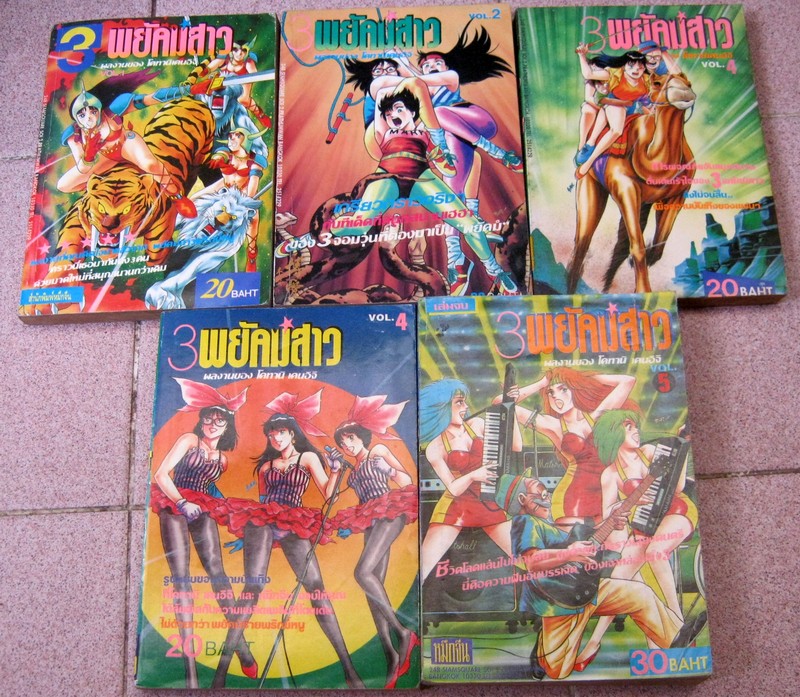 3 พยัคฆ์สาว ครบชุด หมึกจีน 5 เล่มจบ