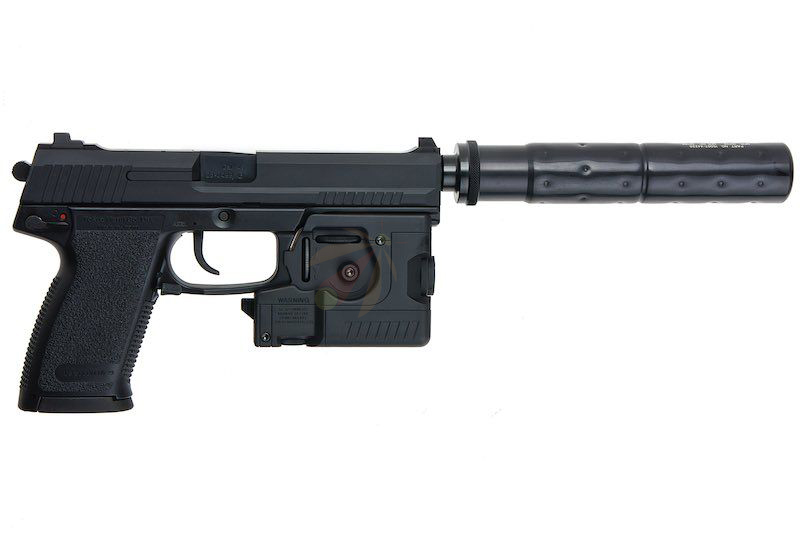 Tokyo Marui MK23 Airsoft SOCOM Fixed Slide Full Set Green Gas Pistol (TM-MK23SET01)