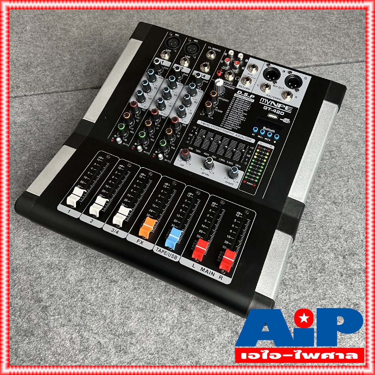 MYNPE GT-420 POWERMIX USB บลูทูธ MY NPE GT420 เพาเวอร์มิก มิกซ์ มิกเซอร์ เครื่องเสียง GT 420 เอไอ-ไพศาล