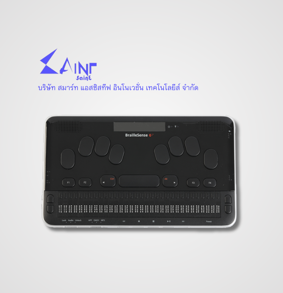 เครื่องอ่านและจดบันทึกอักษรเบรลล์ BrailleSense 6